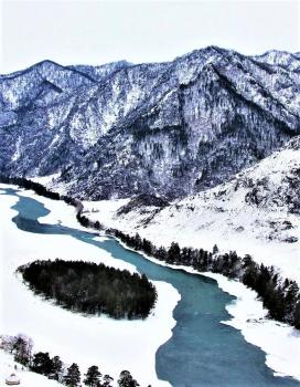 Долина духов в Чемальском районе зимой