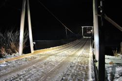 Горный Алтай : Мост в Элекмонаре : Автомобильный подвесной мост в с. Элекмонар