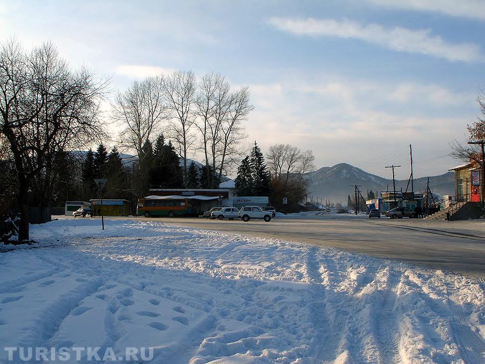 Село Алтайское зимой