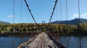 Старый мост: Тюнгур: Горный Алтай