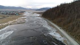 Паводок на Алтае 2018: Река Чарыш: Участок трассы Усть-Кан - Усть-Кокса в районе села Кырлык
