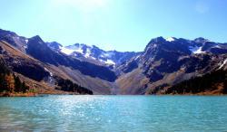 Чистое Верхнее Мультинское озеро : Горный Алтай