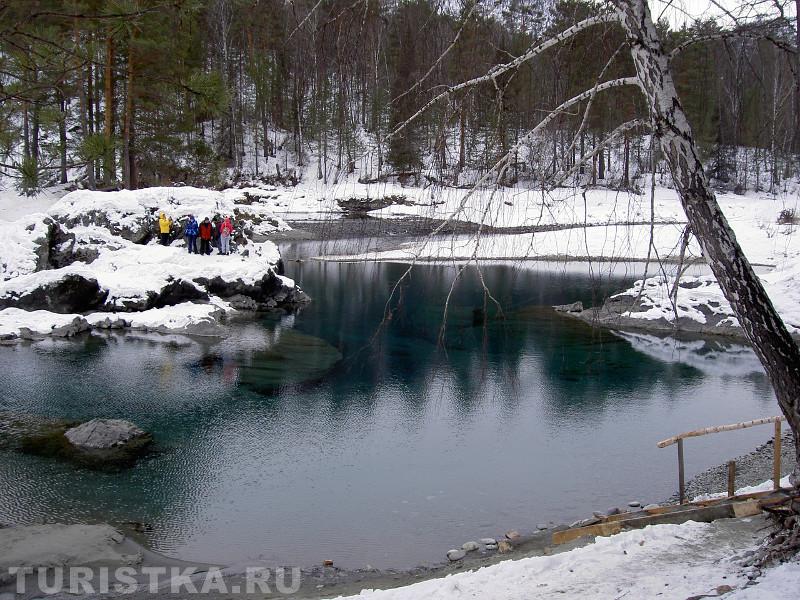 Алтайские голубые озера зимой