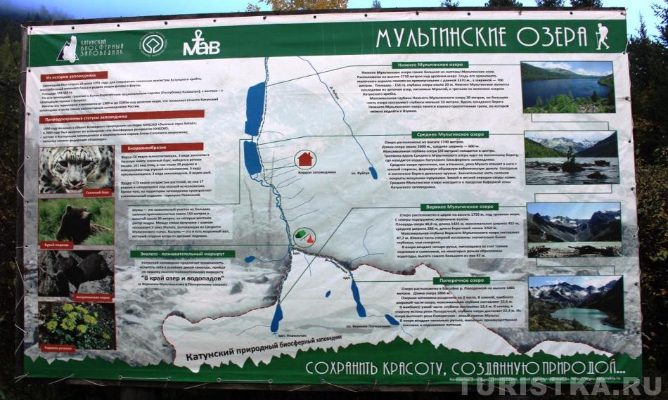 Карта Катунский Природный заповедник