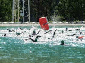 Горный Алтай : Главный фестиваль по триатлону на Бирюзовой Катуни 27-29 августа 2021 : Плавательный этап