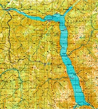 Горный Алтай : Экспедиция по западному берегу Телецкого озера : Карта маршрута