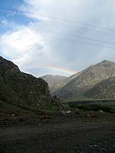 Горный Алтай : Экспедиция на плато Укок : Радуга над горами