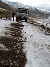 Горный Алтай : Экспедиция на плато Укок : Дорожные работы