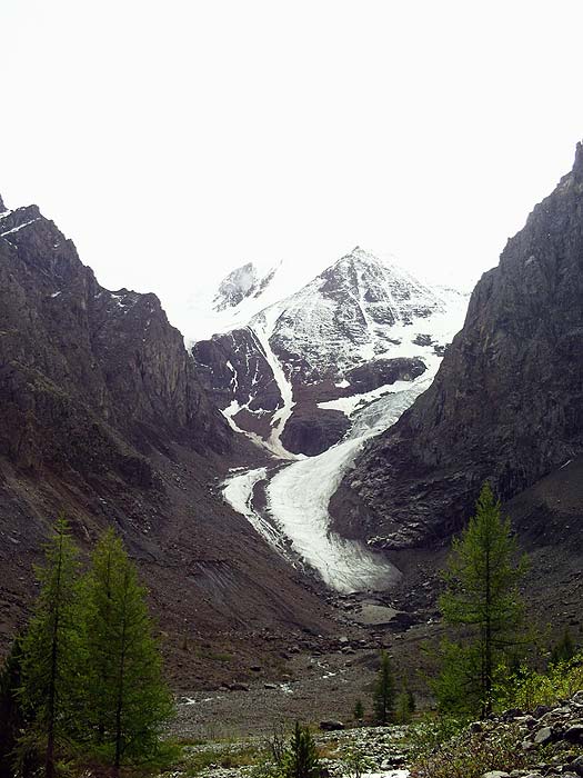 Ледник Малый Актру -- в получасе ходьбы от альплагеря