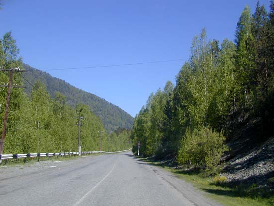 Чуйский тракт в районе Усть-Семы