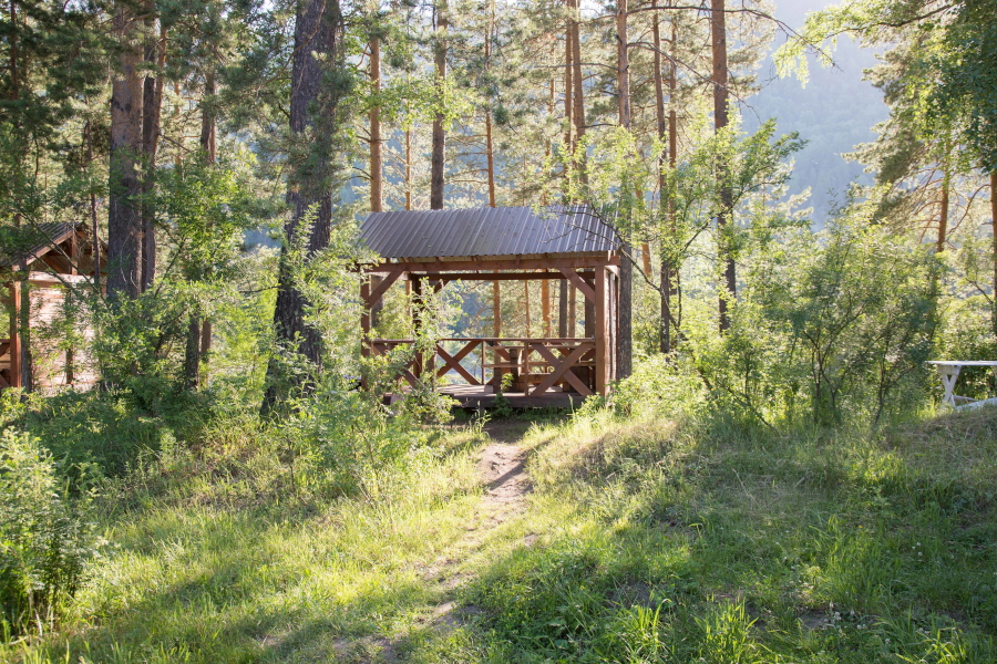 Беседка на берегу Катуни