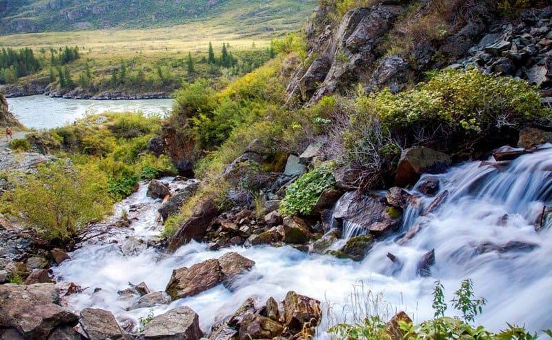 Алтай водопад Бельтиртуюк в Куюсе