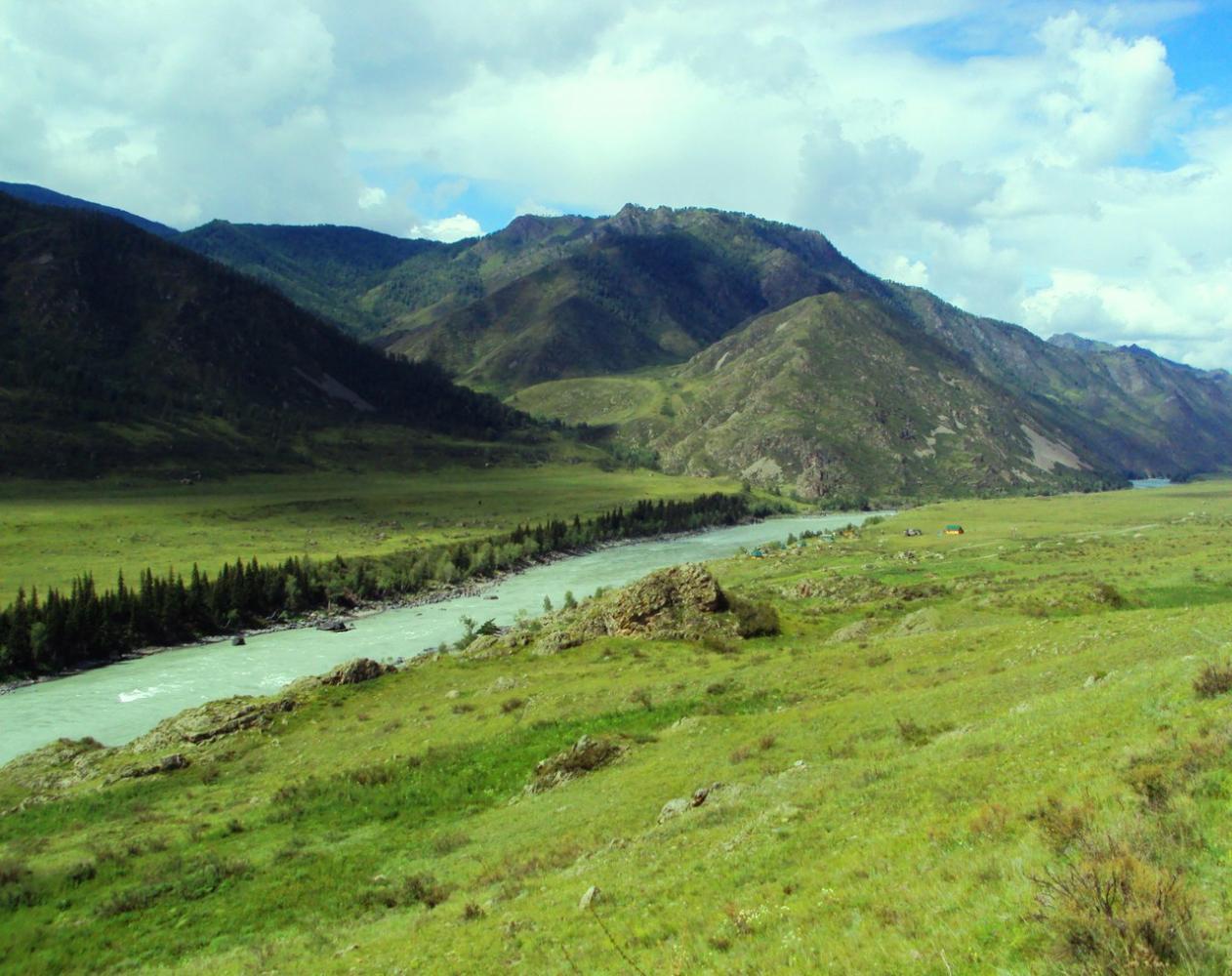 Река Катунь возле Куюса Чемальский район