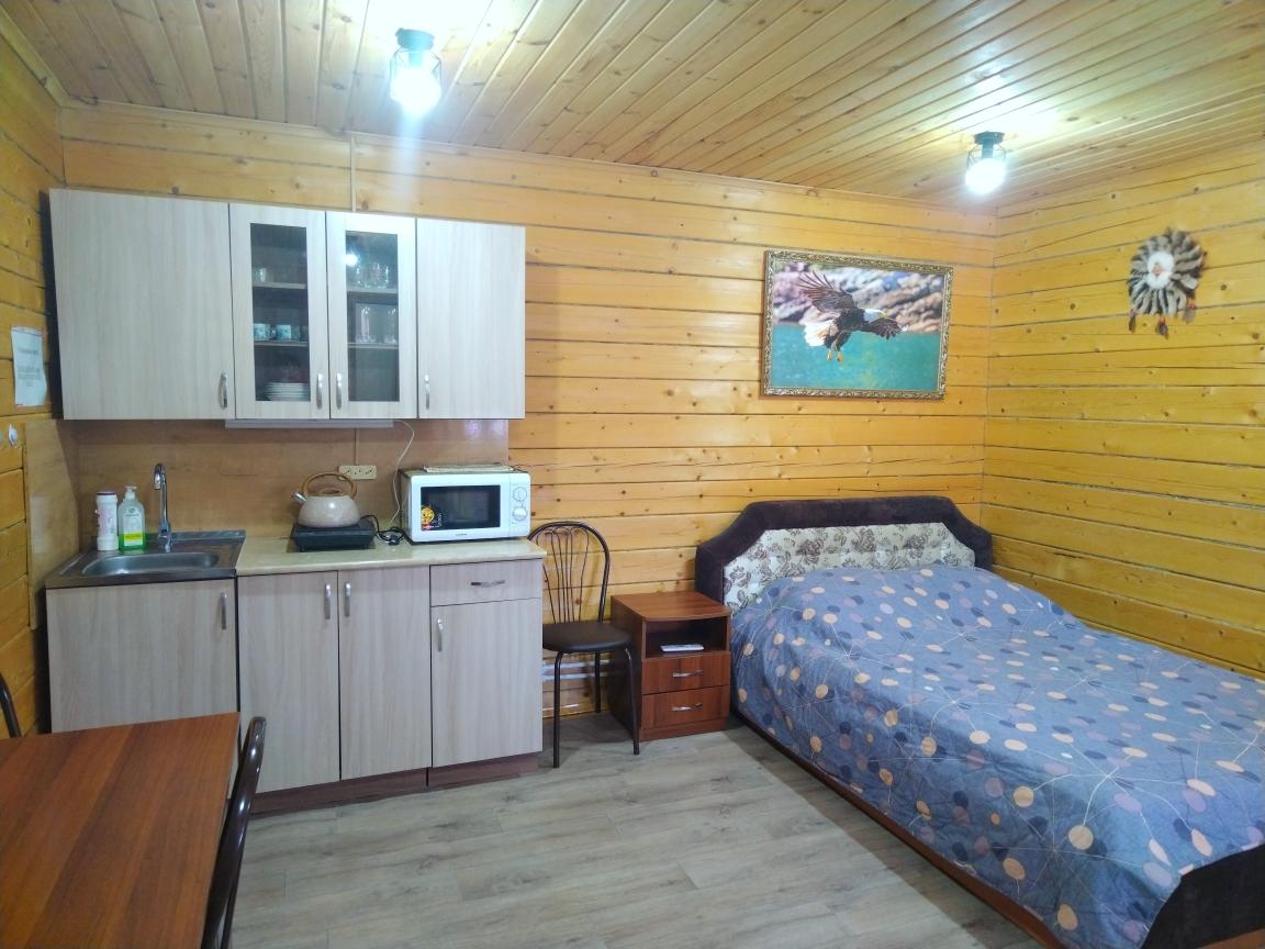 Студия с кухней, WC, душем.