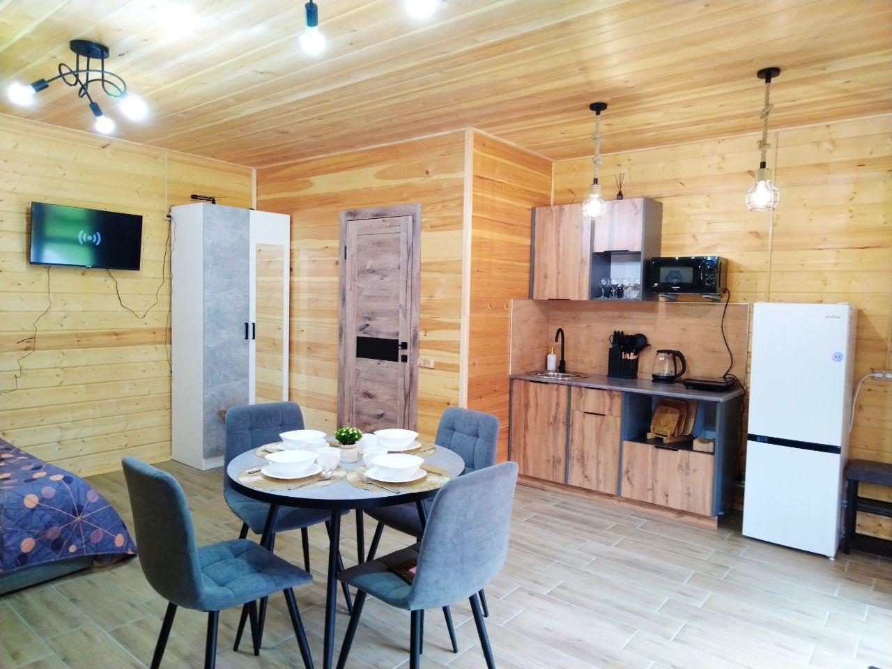 Дом-студия 4-местный с кухней и террасой