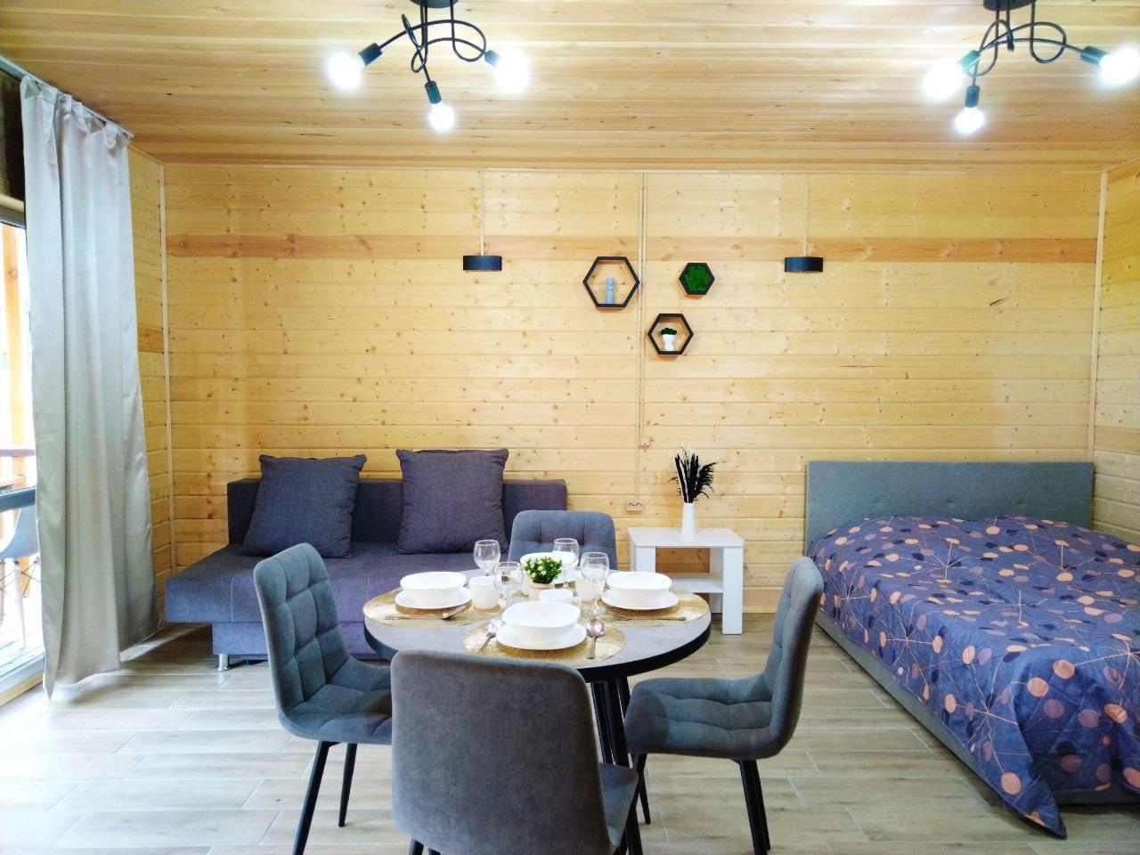 Дом-студия 4-местный с кухней и террасой