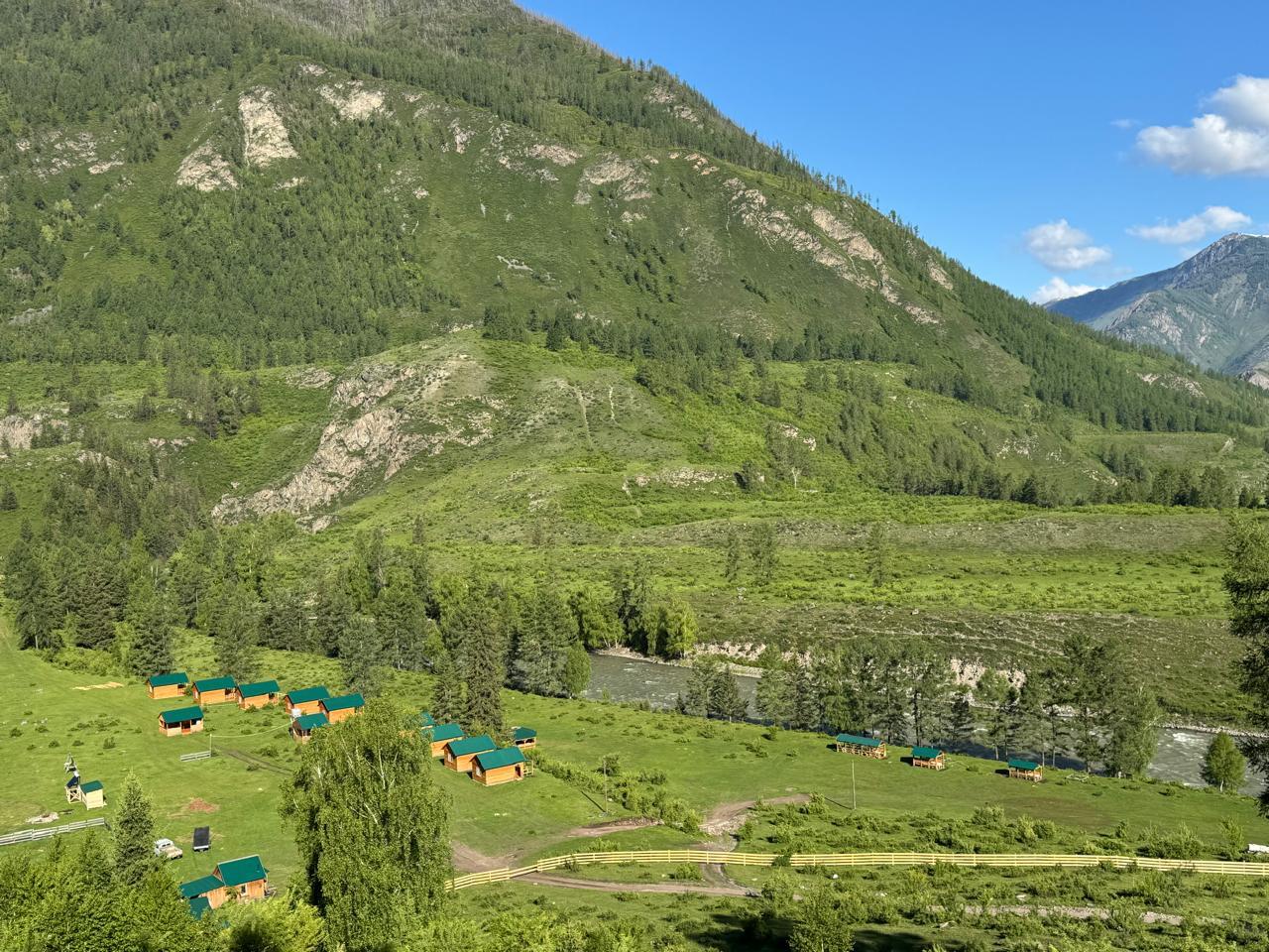 База отдыха в Горном Алтае у реки "Чибитская поляна" Чибит Акташ