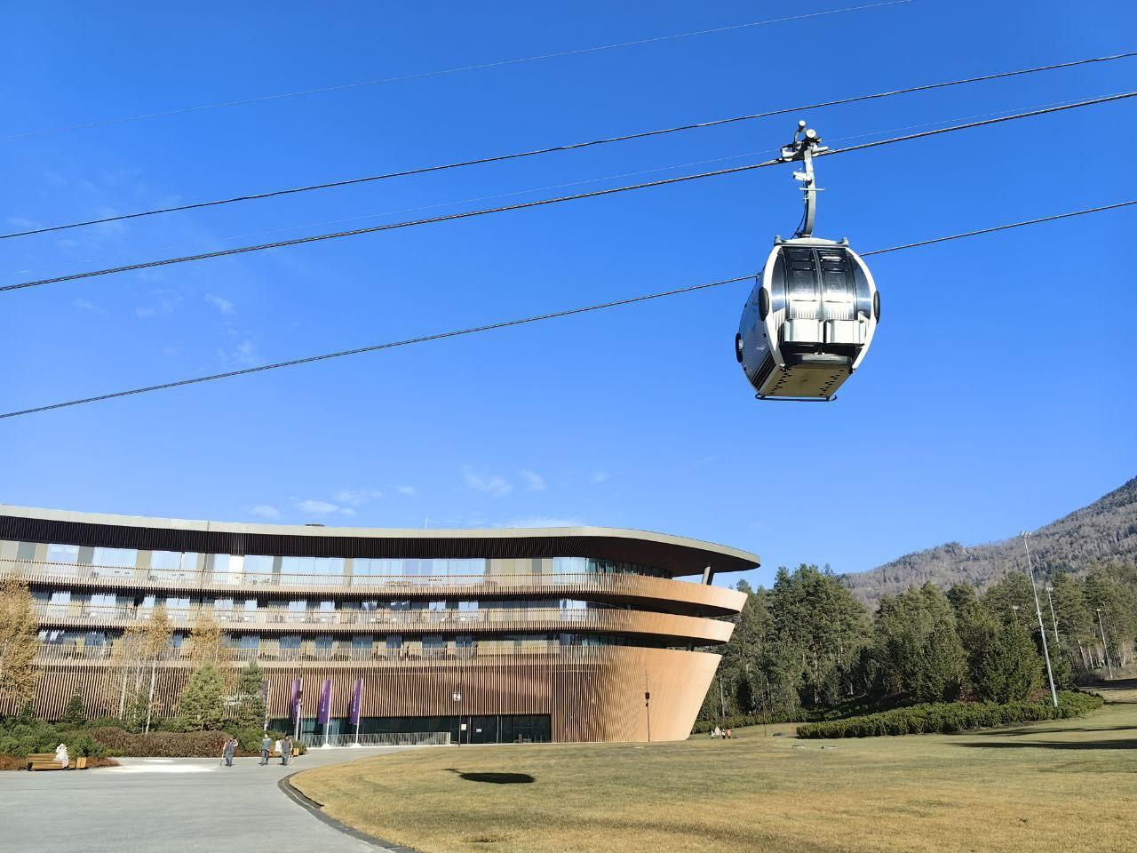 Канатная дорога в Манжероке гора Синюха