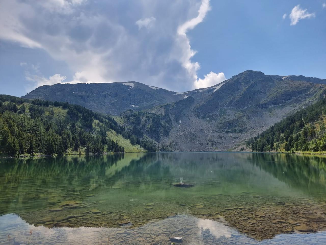 Первое озеро на Красной горе (август)