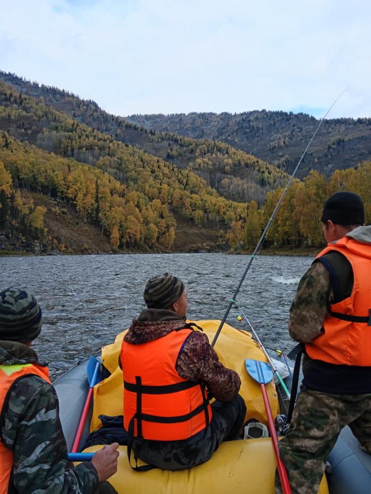 Рыбалка во время спуска