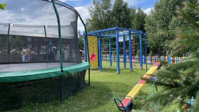 Отдых с детьми Горный Алтай детская площадка