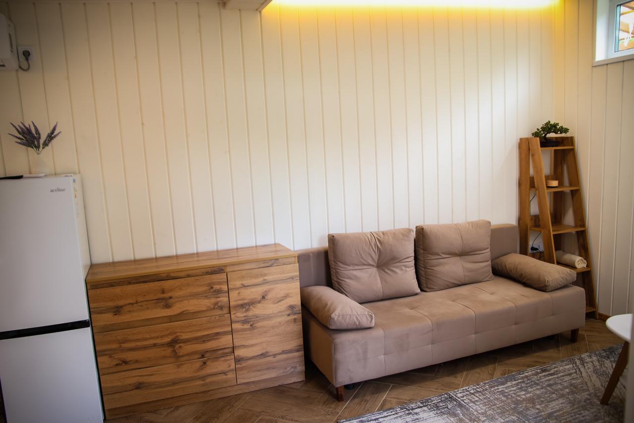 Семейный домик студия, гостиная