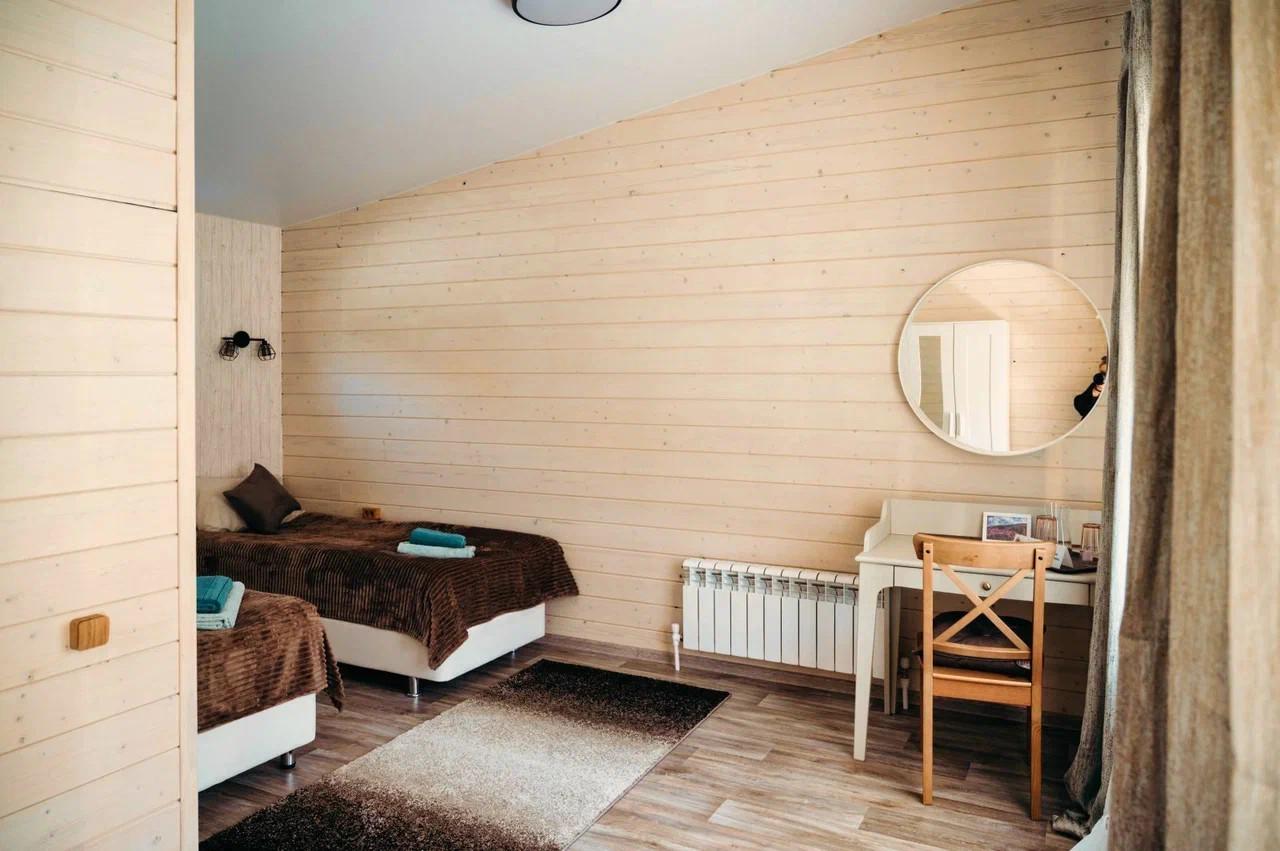 Стандарт с двумя 1-спальными кроватями, душем, WC