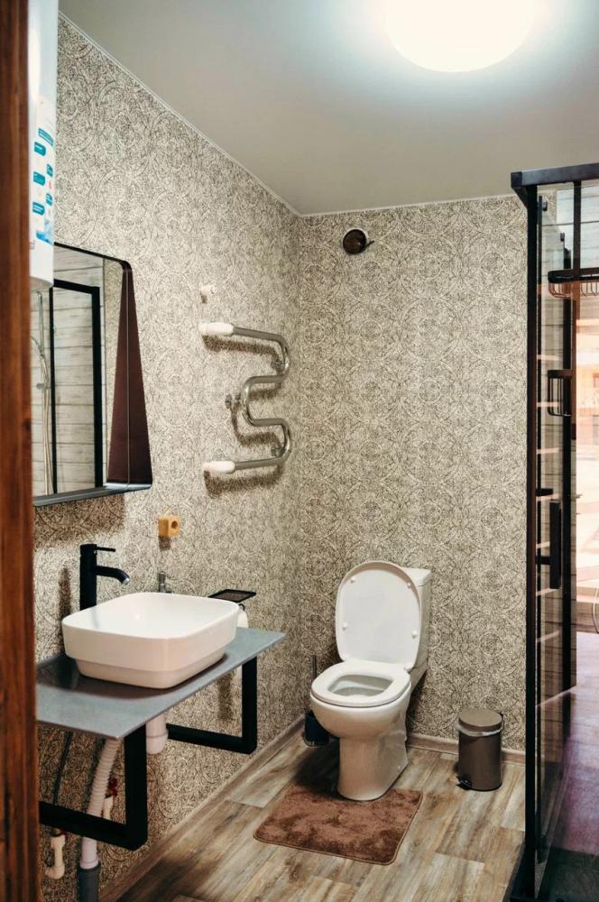 Стандарт с двумя 1-спальными кроватями, душем, WC