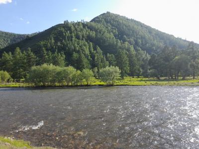 Река Урсул рядом с базой отдыха на Алтае