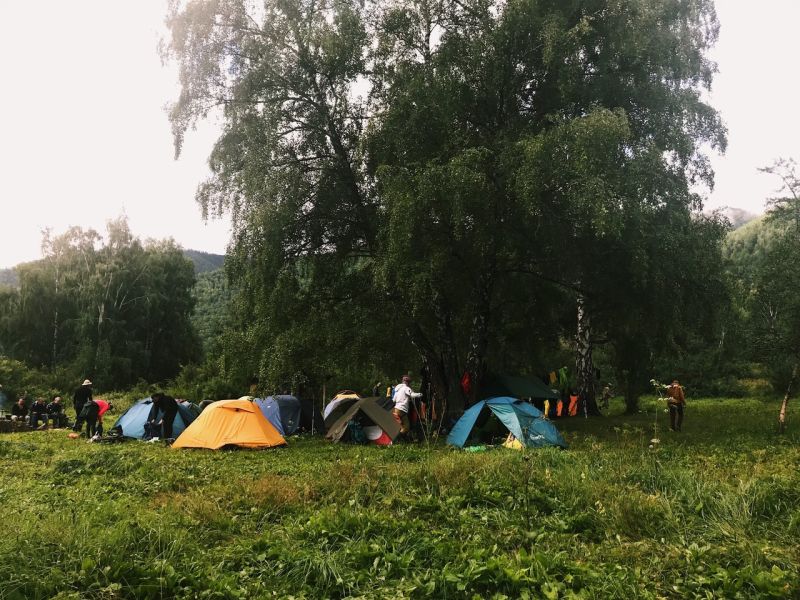 Базы отдыха возле Белухи Алтай