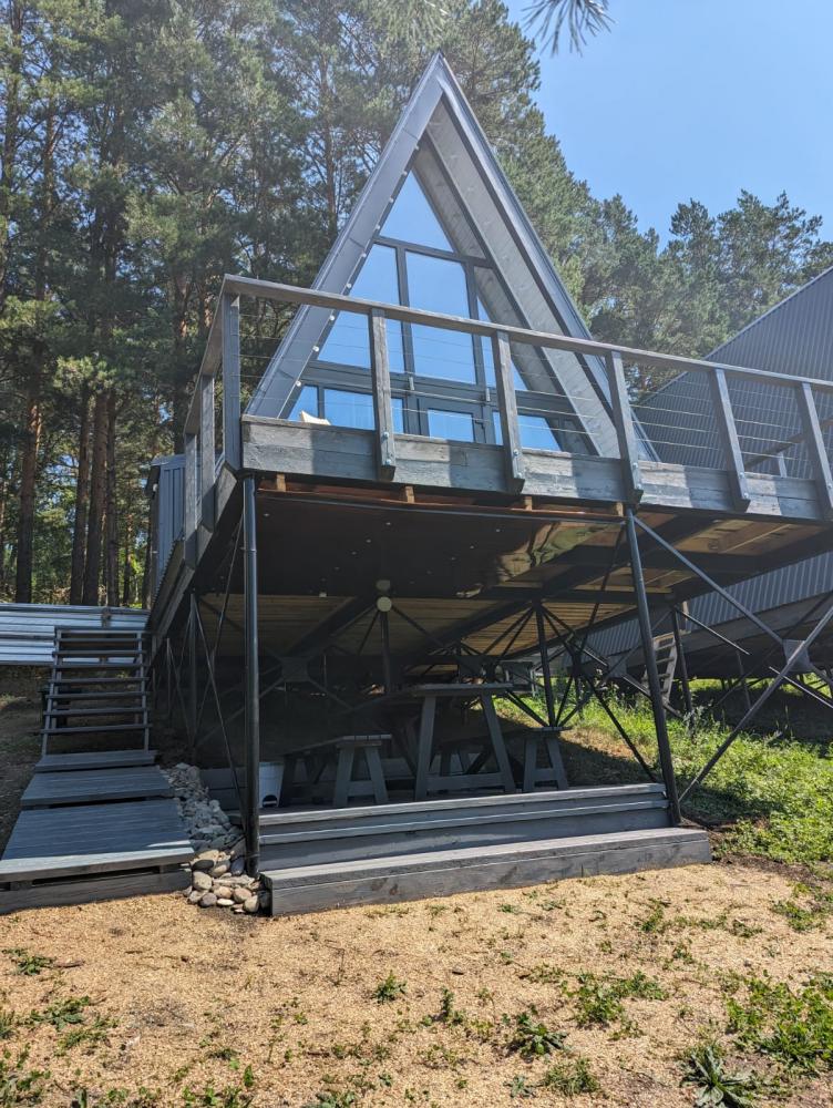 Дом шалаш  A-frame Республика Алтай село Узнезя 