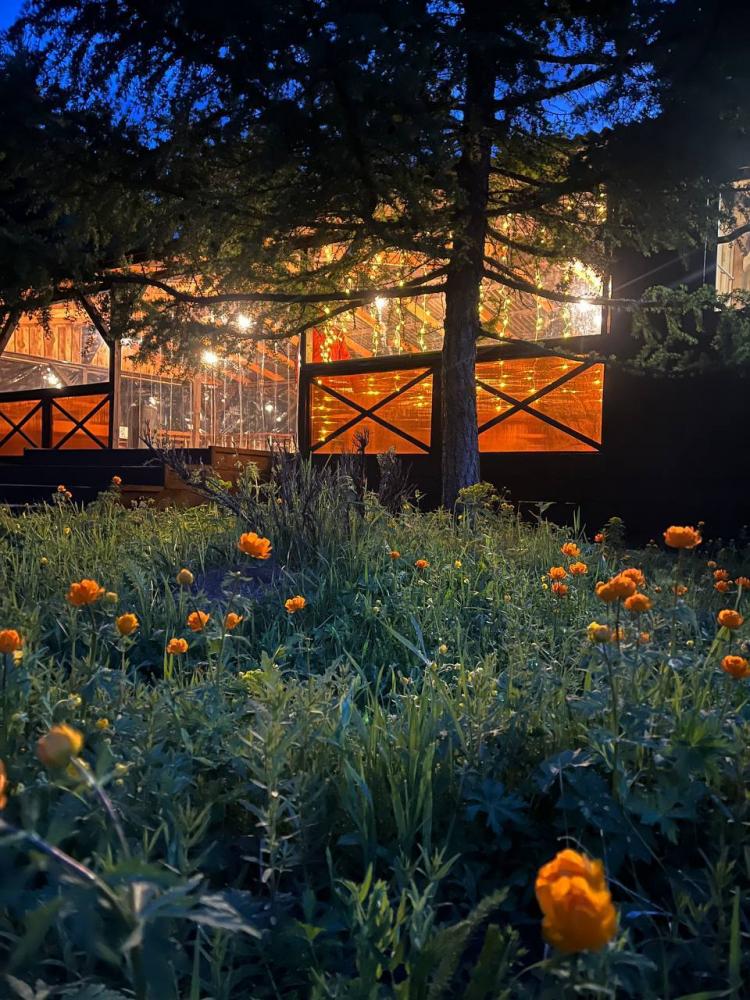 Беседка на базе отдыха "Arga Алтай" возле Усть-Кана