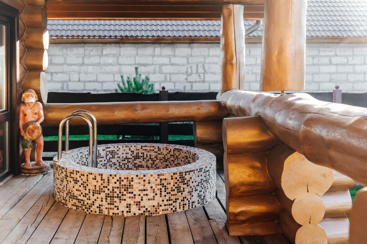 Баня с купелью на Алтае в Шале "Рыжий Кот"