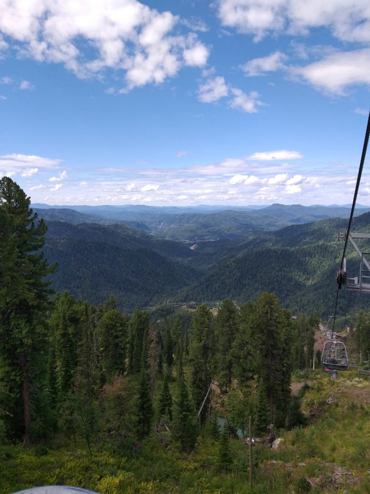 Канатная дорога на Телецком озере