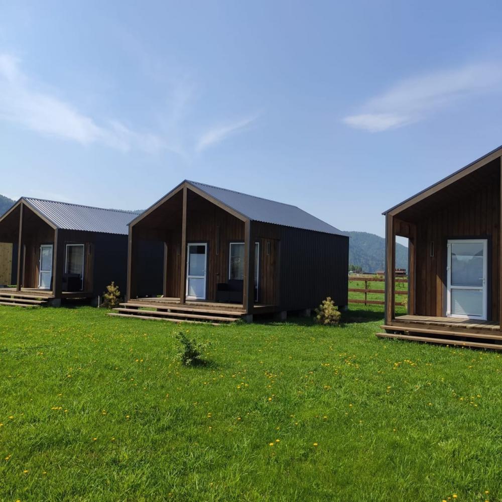 База отдыха "Звездная долина" Алтай Анос домики барнхаус 3-местные