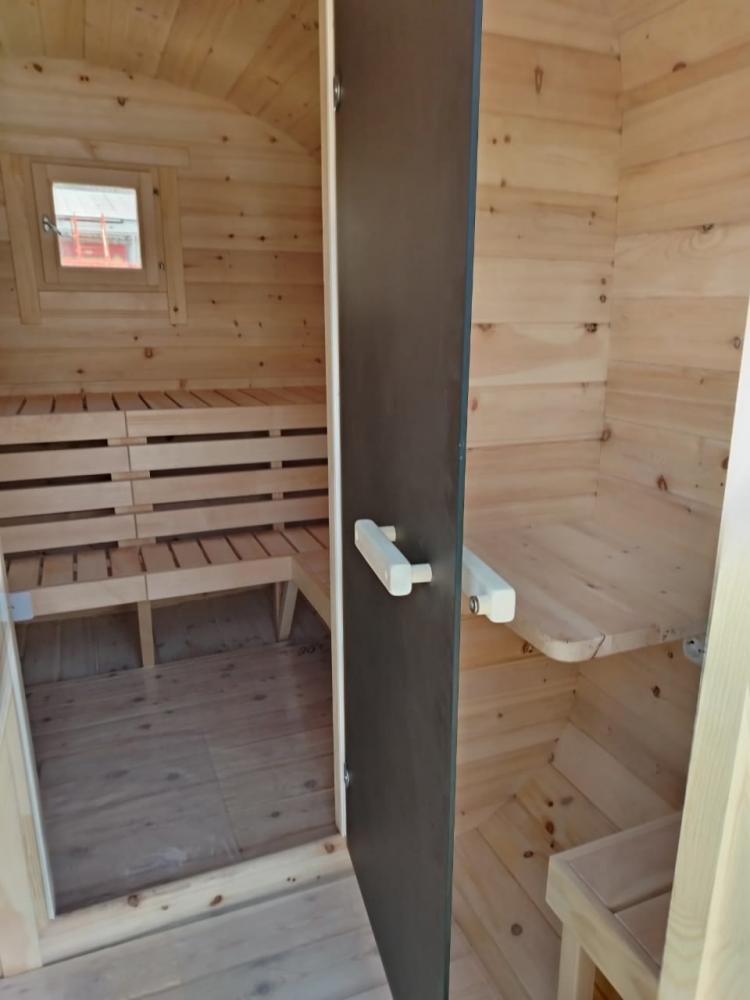 Новая жаркая баня-бочка