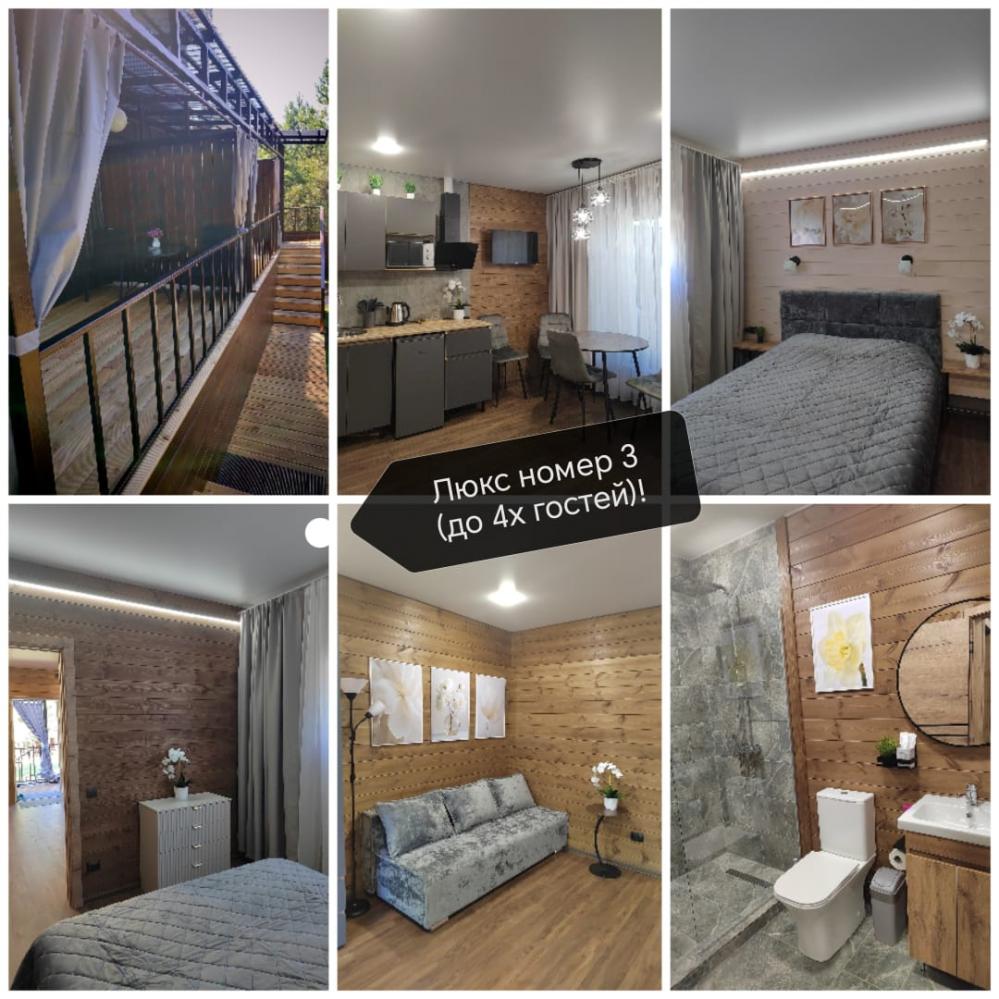 Люкс №3 двухкомнатный 4-местный с кухней 