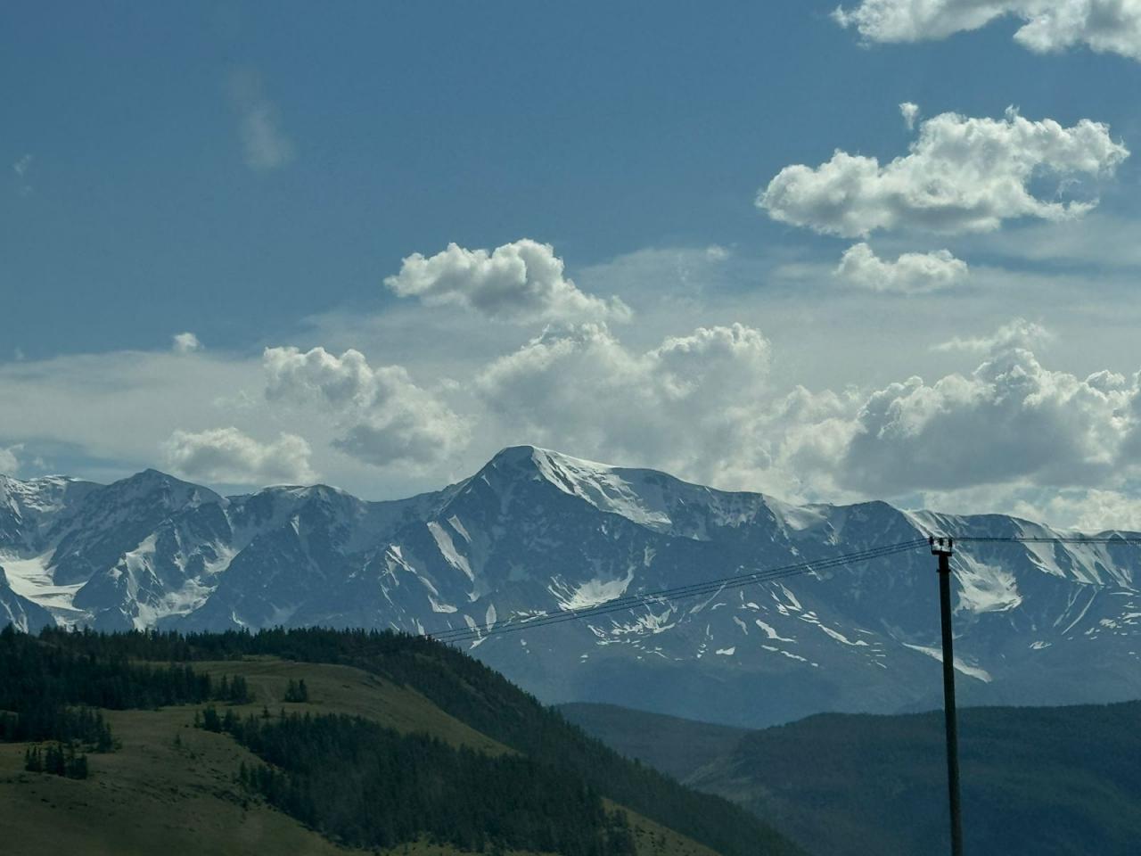 Путешествие из Акташа на смотровую площадку с видом на гору Актру