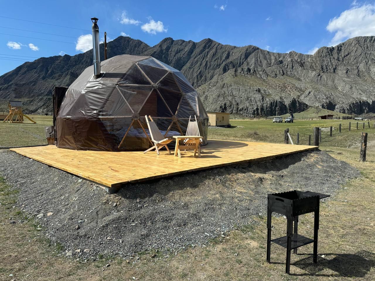 Купольная база отдыха на Алтае в селе Инегень