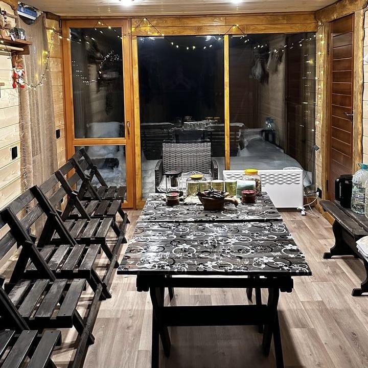 Алтай русская баня у реки Катунь