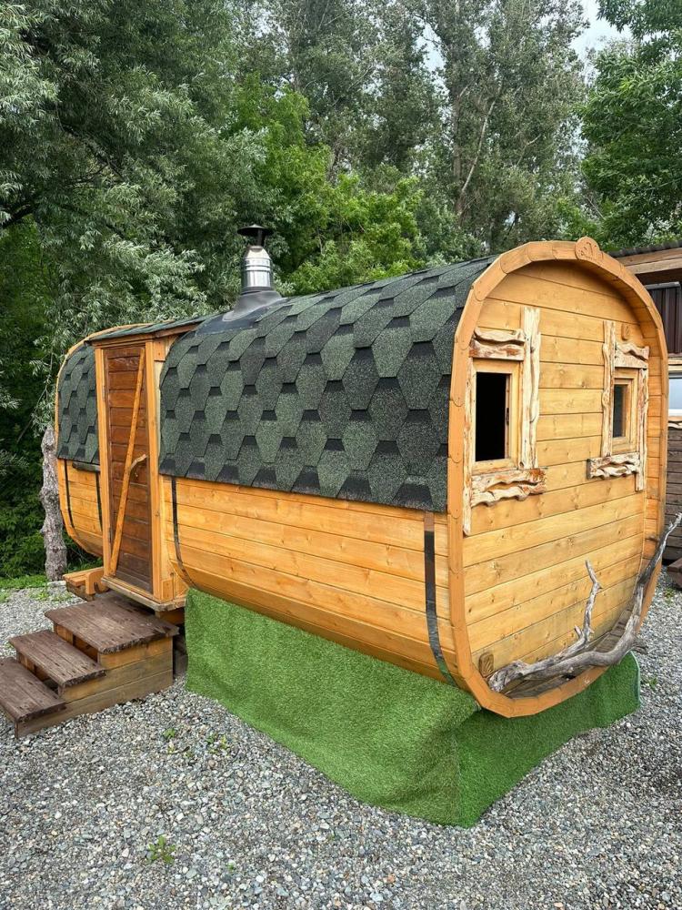 Баня бочка на Алтае