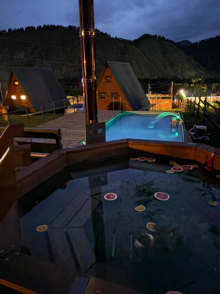 Сибирский банный чан на Алтае 