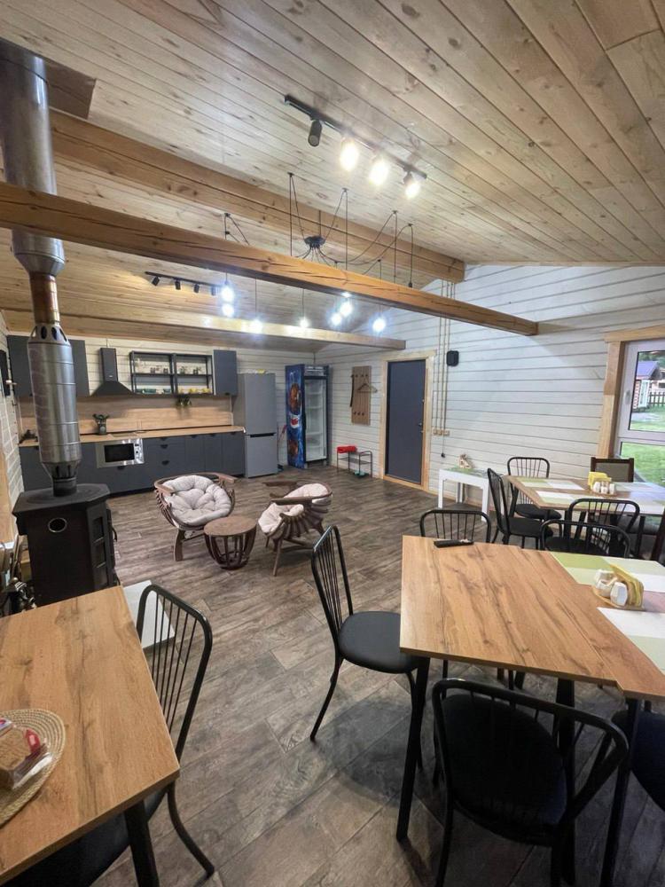 Кухня с печью-камином для домиков №4 и №5