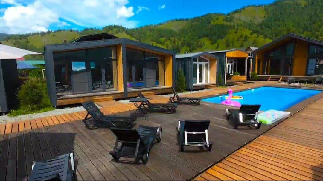 База отдыха на Алтае бассейн с подогревом "Горный LOFT"