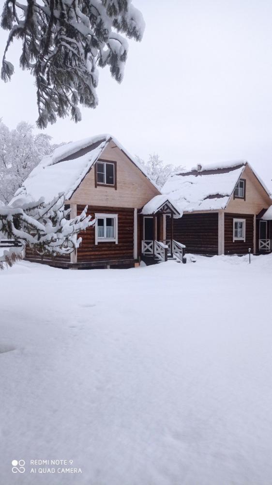 Ретритный центр на Алтае "Агроусадьба Тайга" зимой