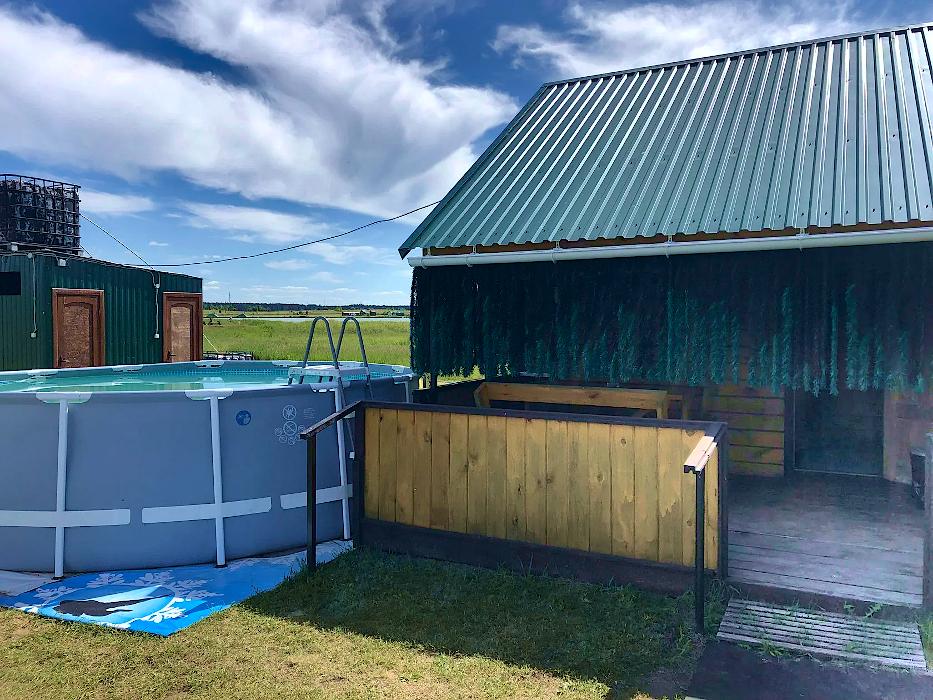 Баня с бассейном