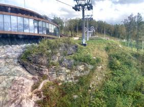 Панорамный ресторан на верхней станции подъемника Чуйский тракт