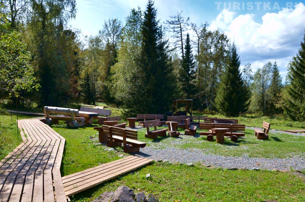 Костровая поляна в кемпинге Приют Кара-Таш