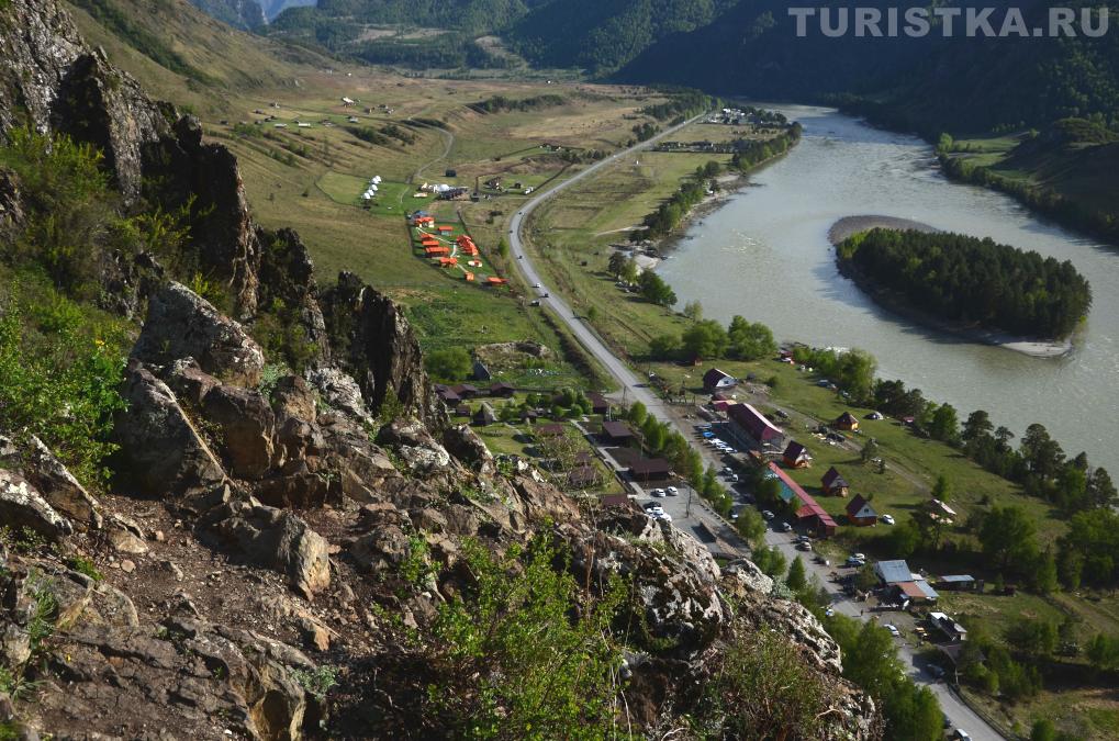 Вид на Катунь со Смотровой площадки