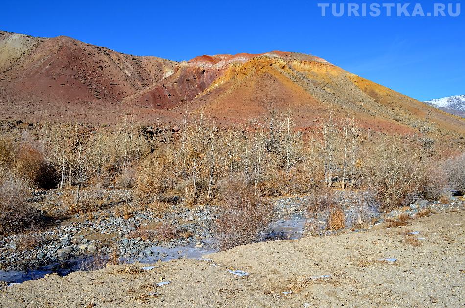 Река Кызыл-Чин и Марсианские пейзажи